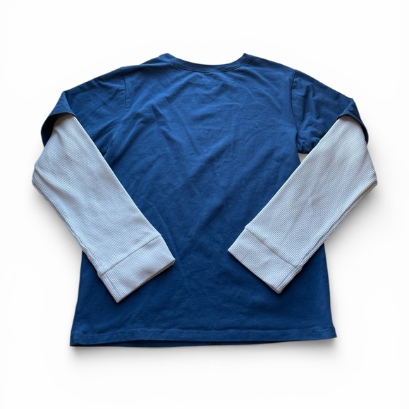 Andy & Evan Blue Robot Blueprint Long Sleeve Tee - Picture 2 of 4